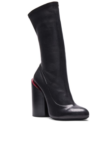 givenchy stretch leather runway boots|givenchy ankle boots.